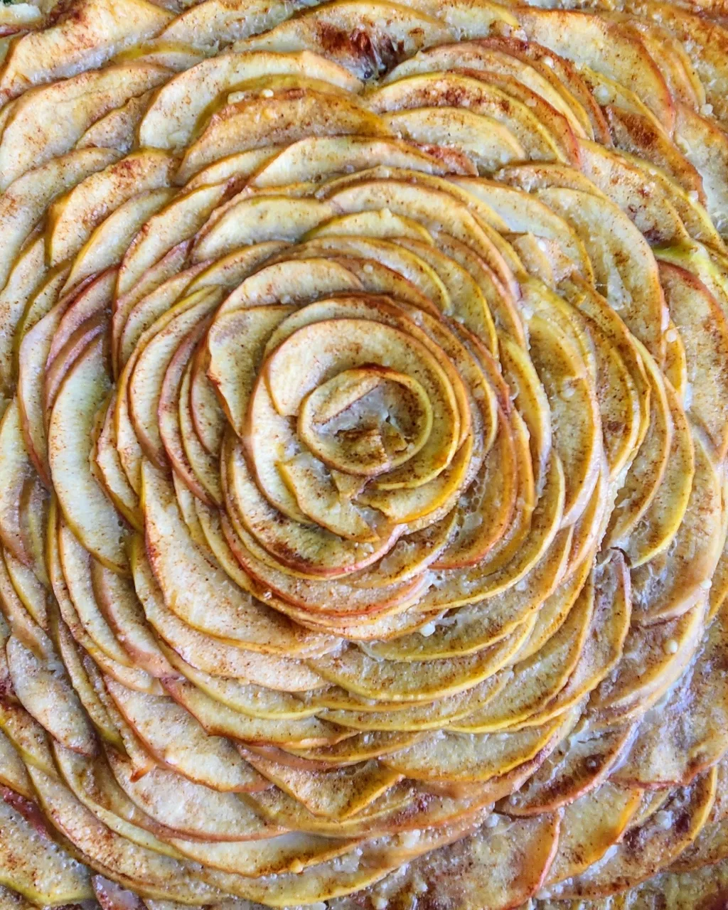 Apple "Buttermilk" Rosette Pie (12 inch, Vegan and