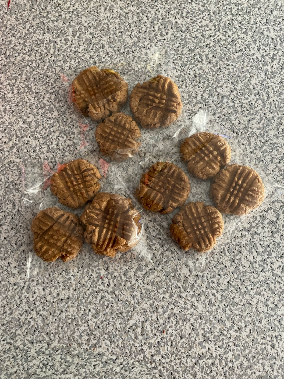Chewy peanut butter GF DF cookies 3ct