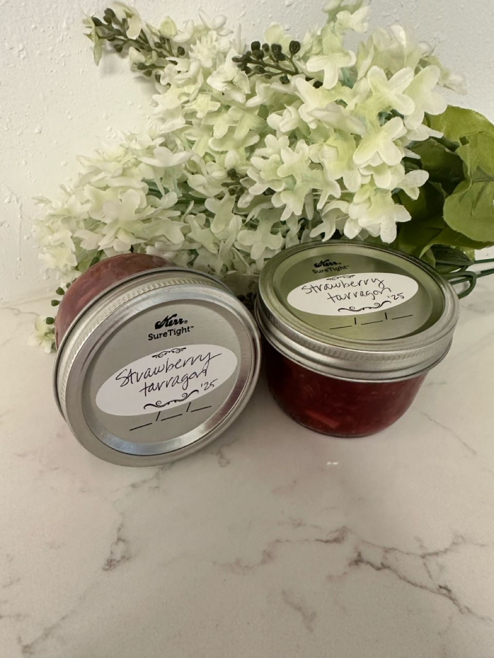 Strawberry tarragon jam