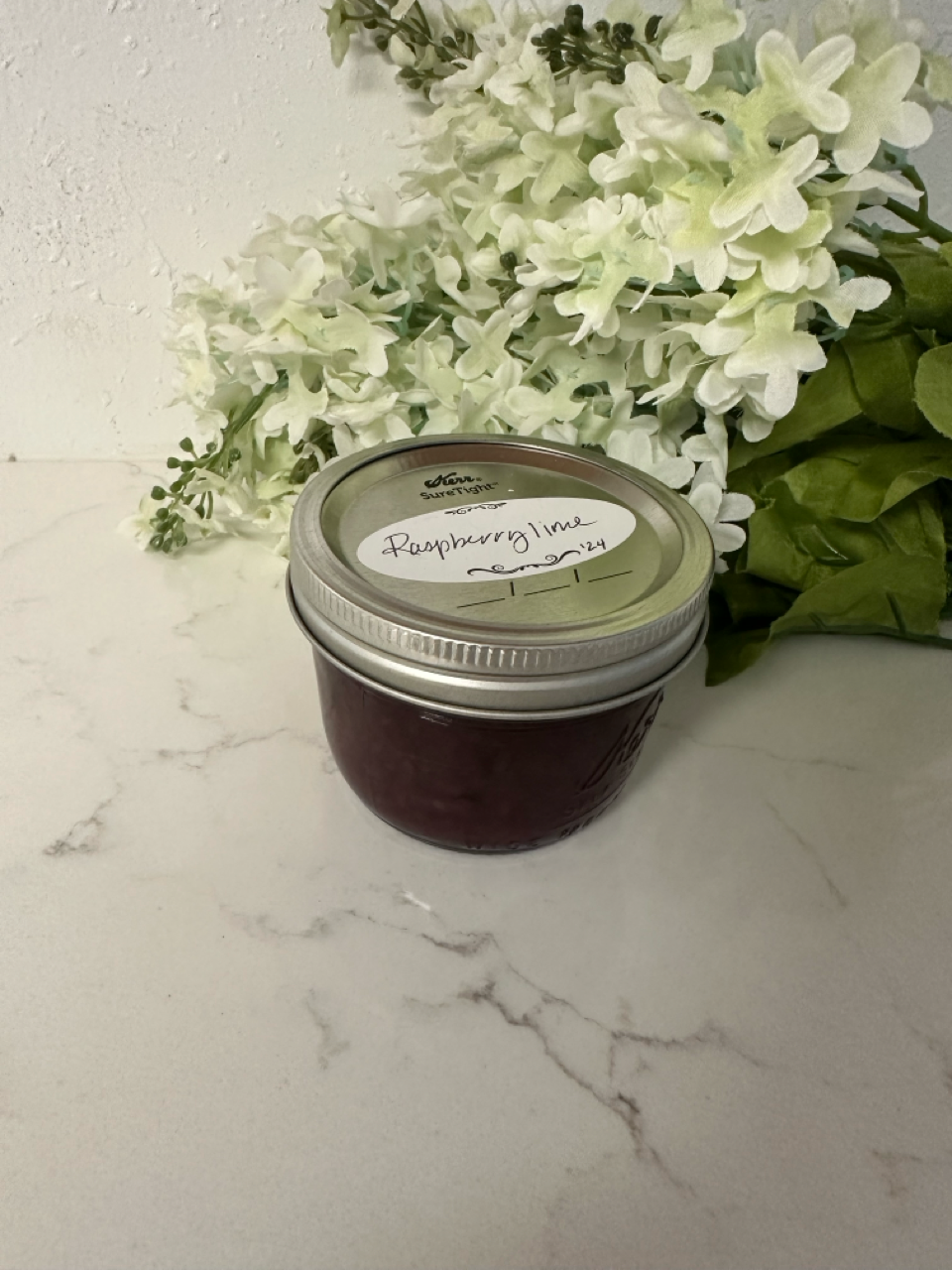 Raspberry lime jam
