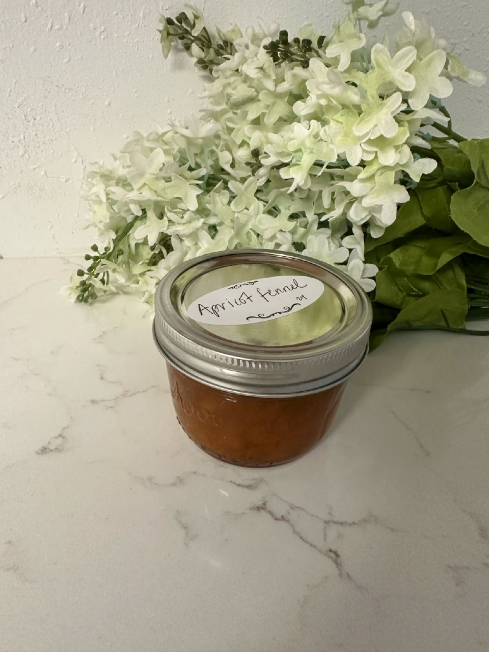 Apricot fennel jam