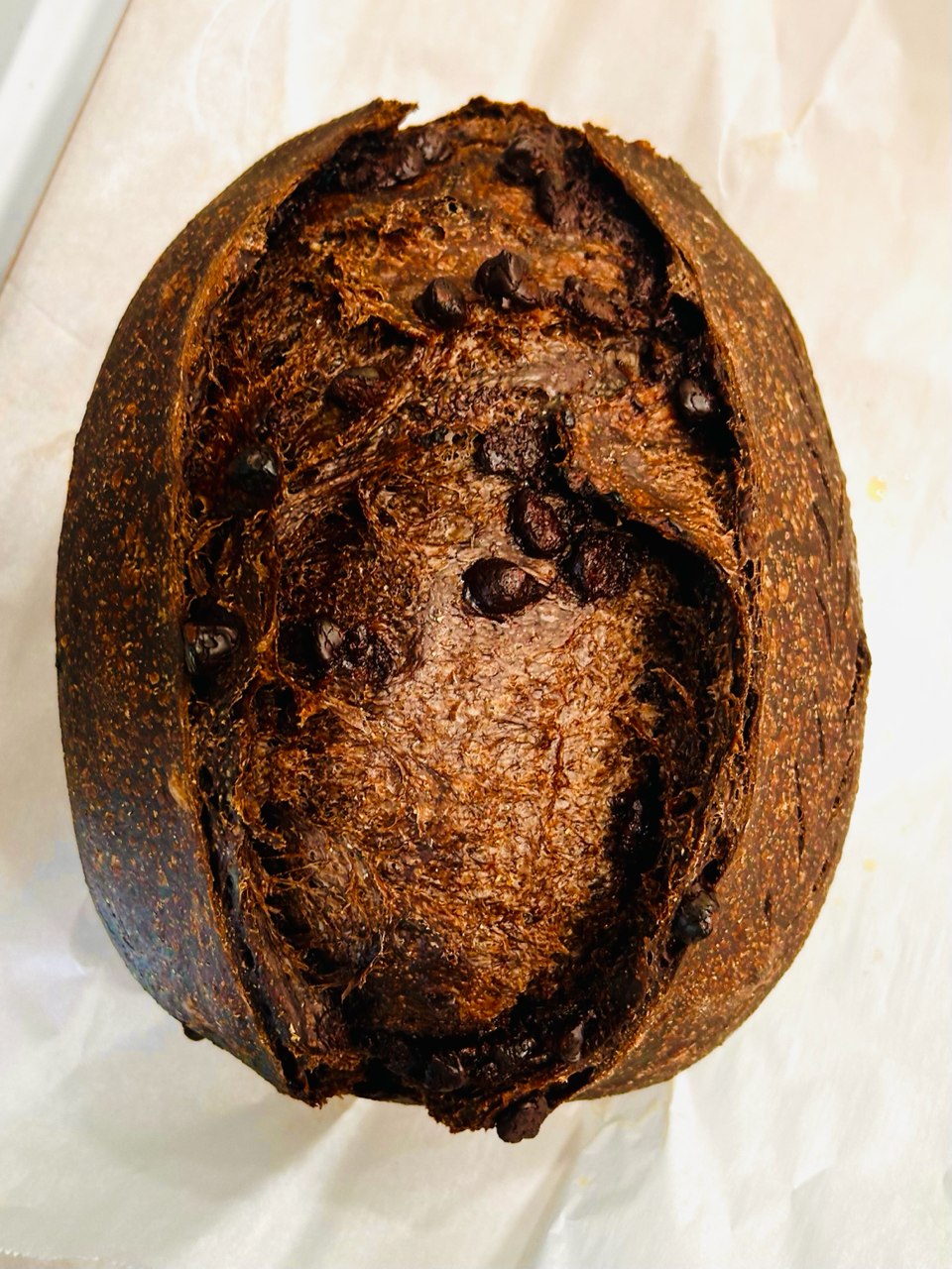 Chocolate sourdough loaf