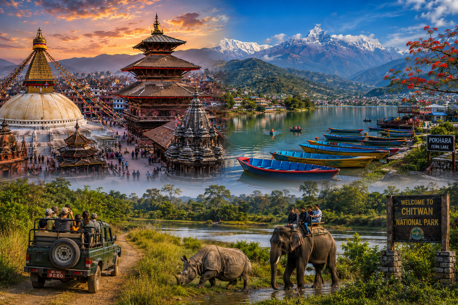 Classic Nepal: Kathmandu, Pokhara & Chitwan