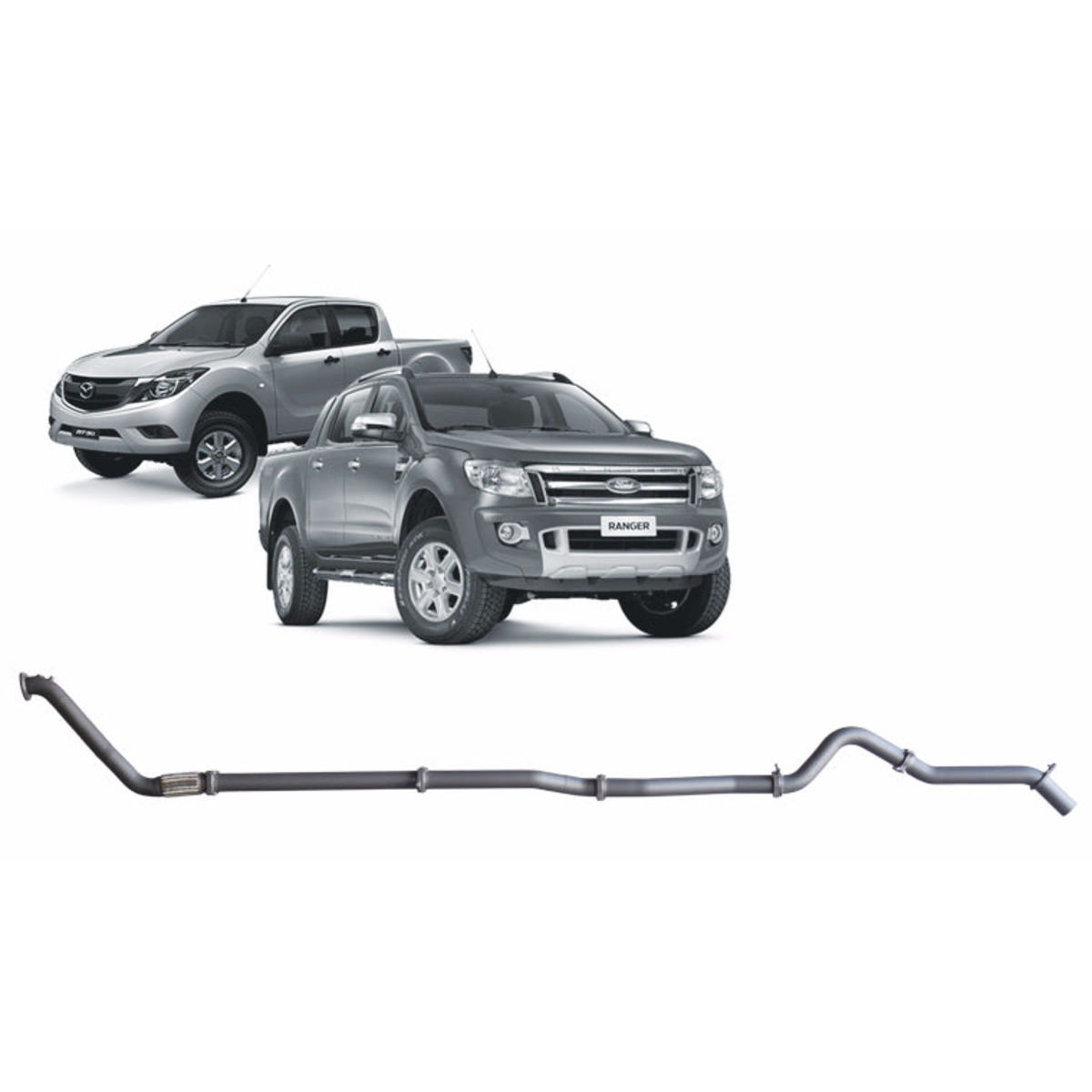 Redback Extreme Duty Exhaust to suit Ford Ranger 3.2L (01/2011 - 09/2016), Mazda BT-50 (11/2011 - 06/2016)