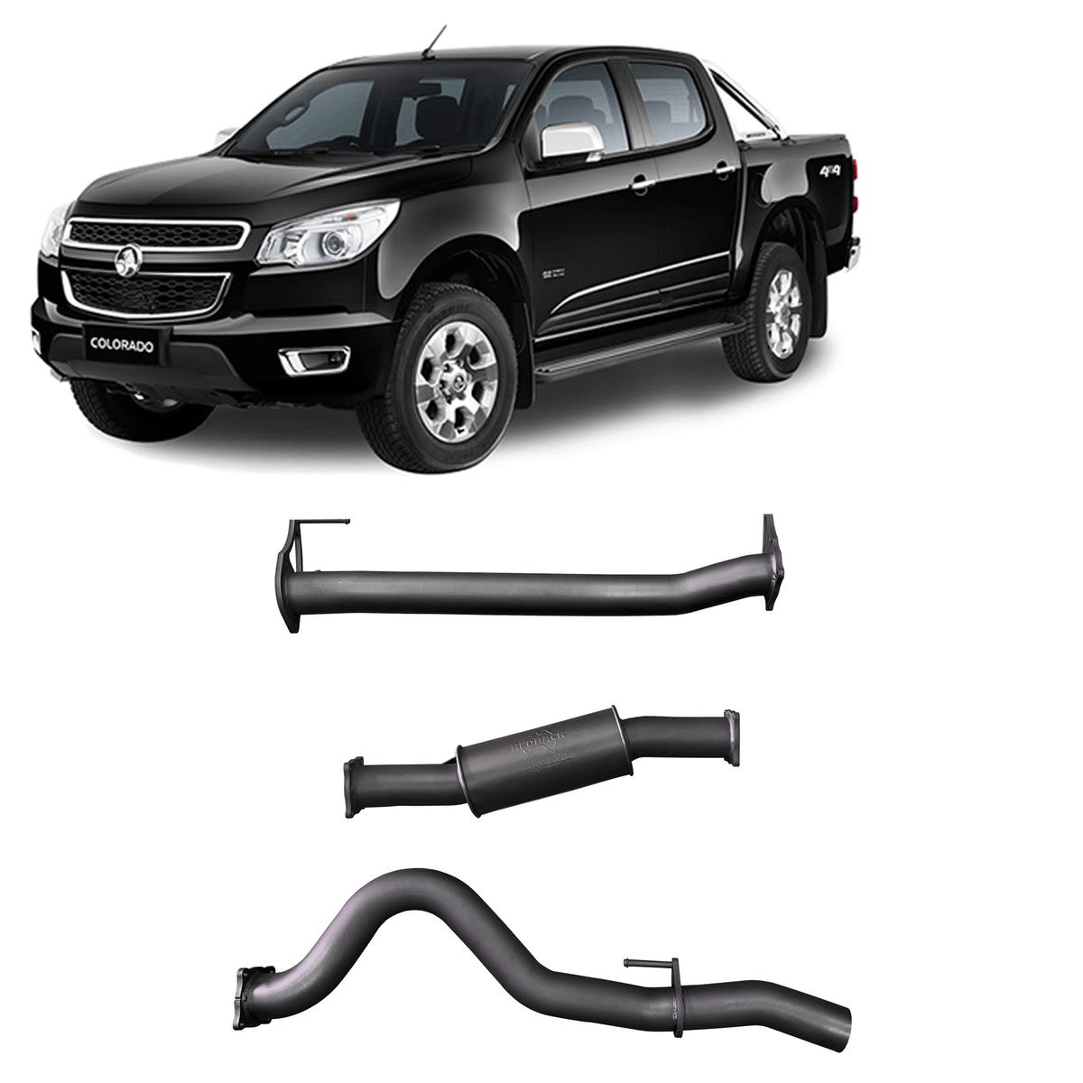 Redback Extreme Duty Exhaust to suit Holden Colorado RG 2.8L (09/2016 - on)