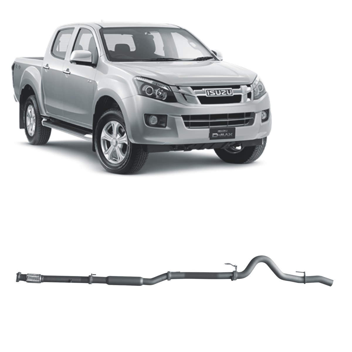 Redback Extreme Duty Exhaust to suit Isuzu D-MAX (02/2017 - 10/2020)