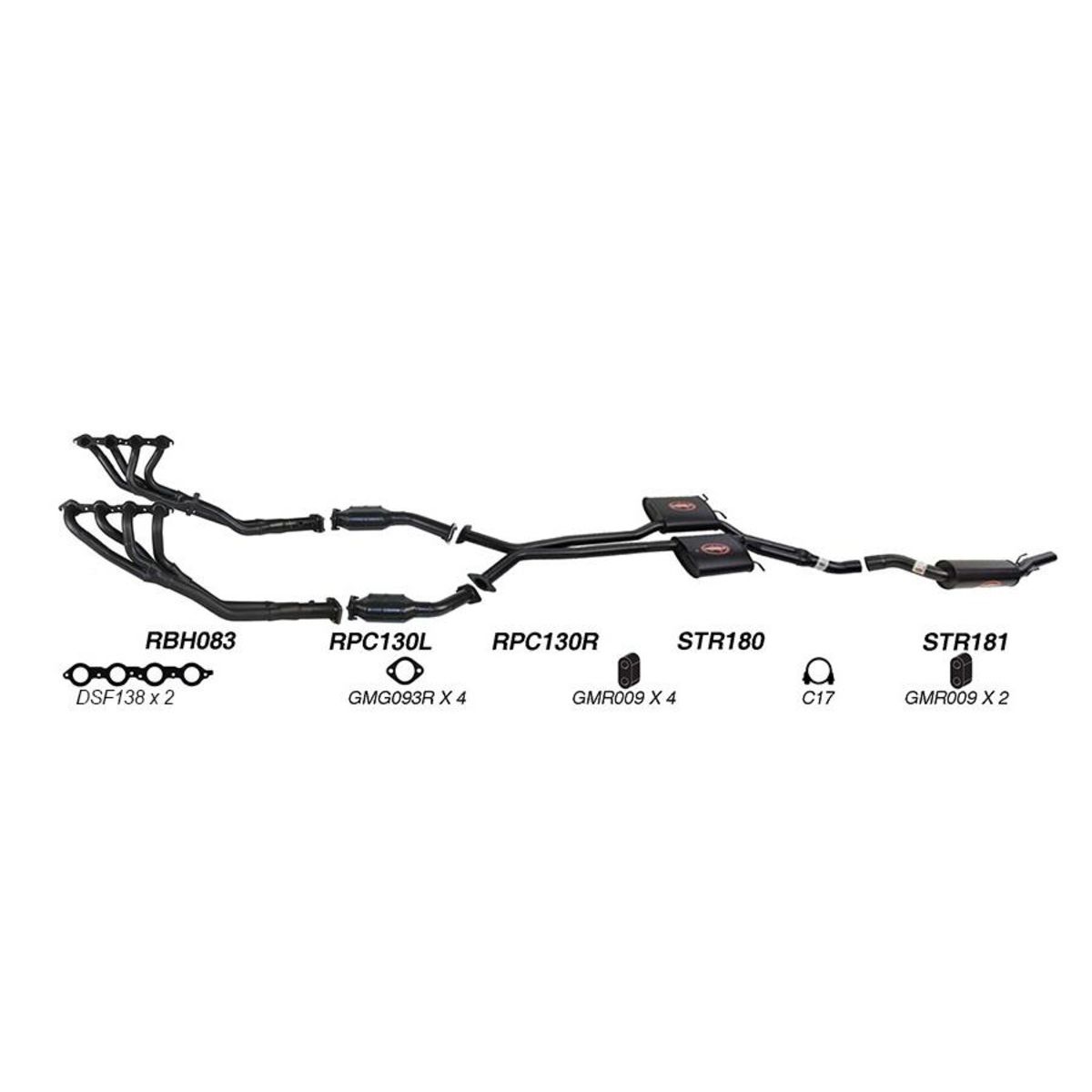 Redback Sports System to suit Holden Commodore (01/1999 - 2005)