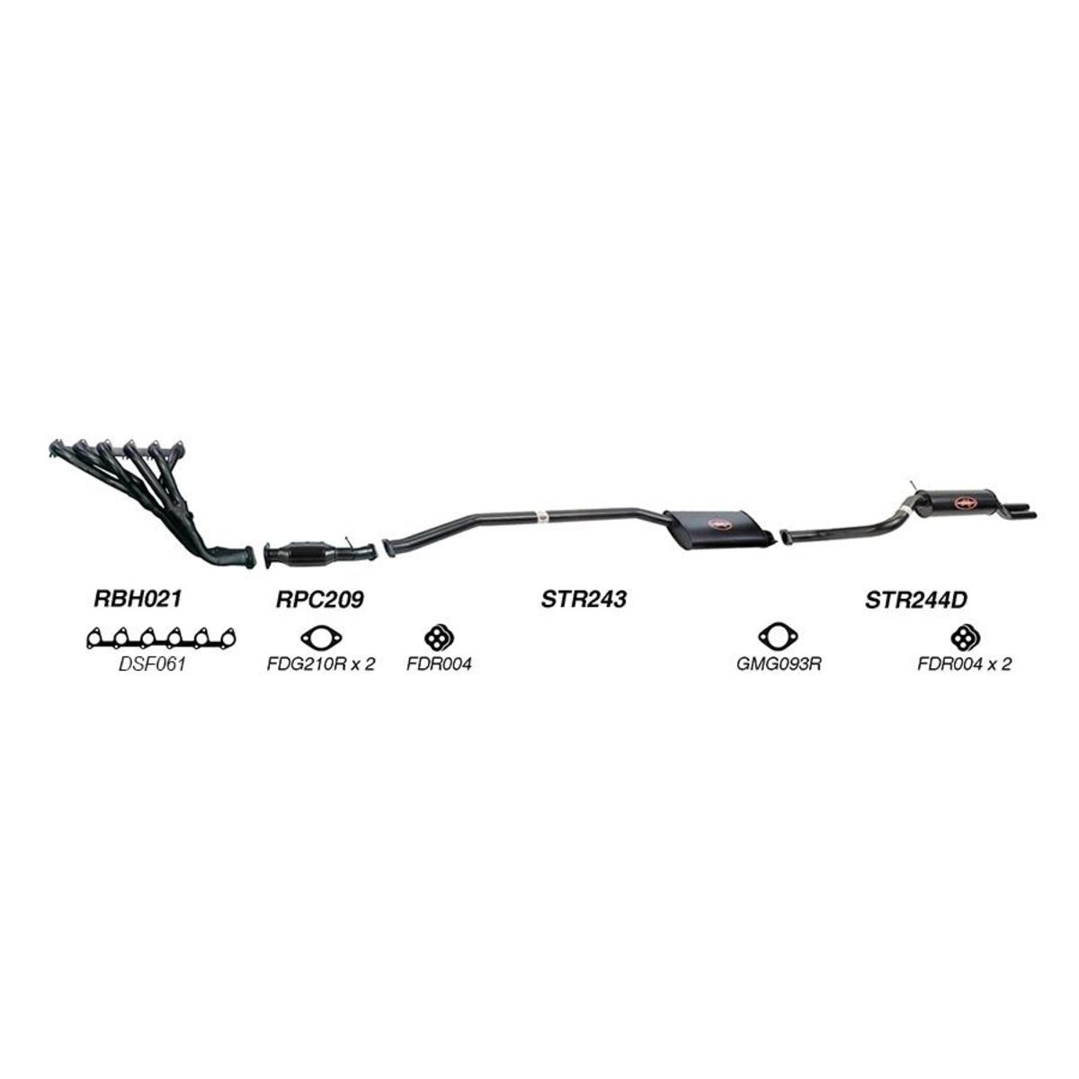 Redback Sports System to suit Ford Falcon (01/1993 - 09/2002)