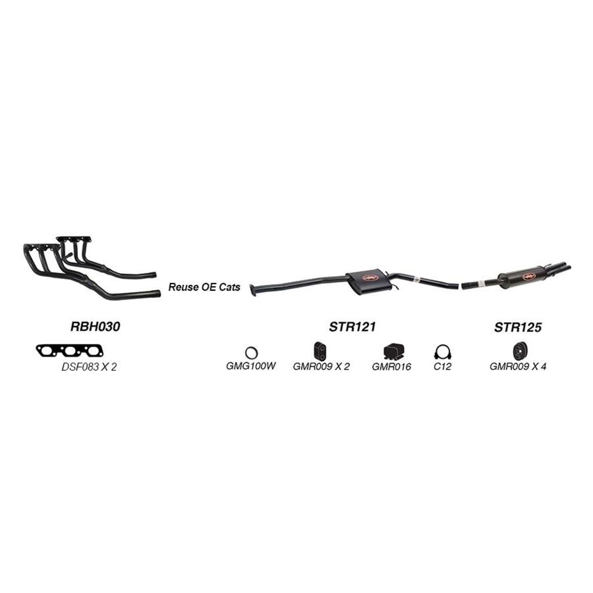 Redback Sports System to suit Holden Commodore (01/2000 - 01/2004)