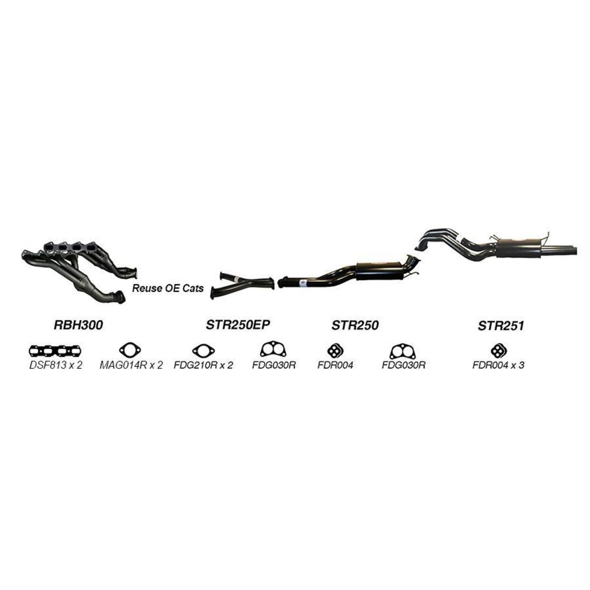 Redback Sports System to suit Ford Falcon & Fairmont