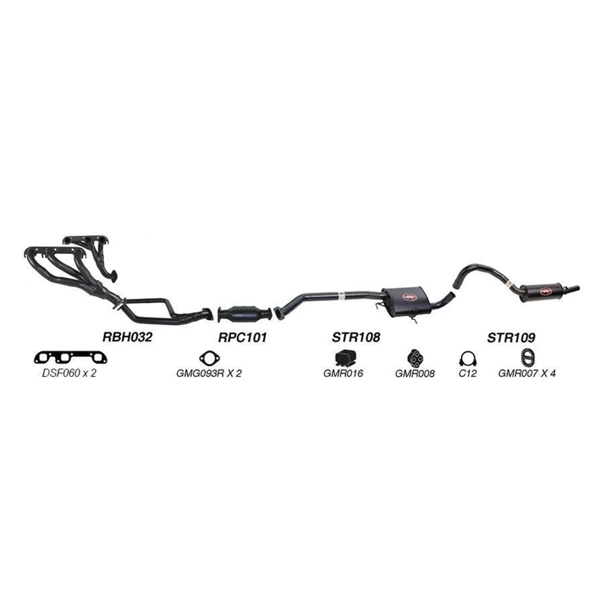Redback Sports System to suit Holden Commodore (01/1988 - 01/1995)
