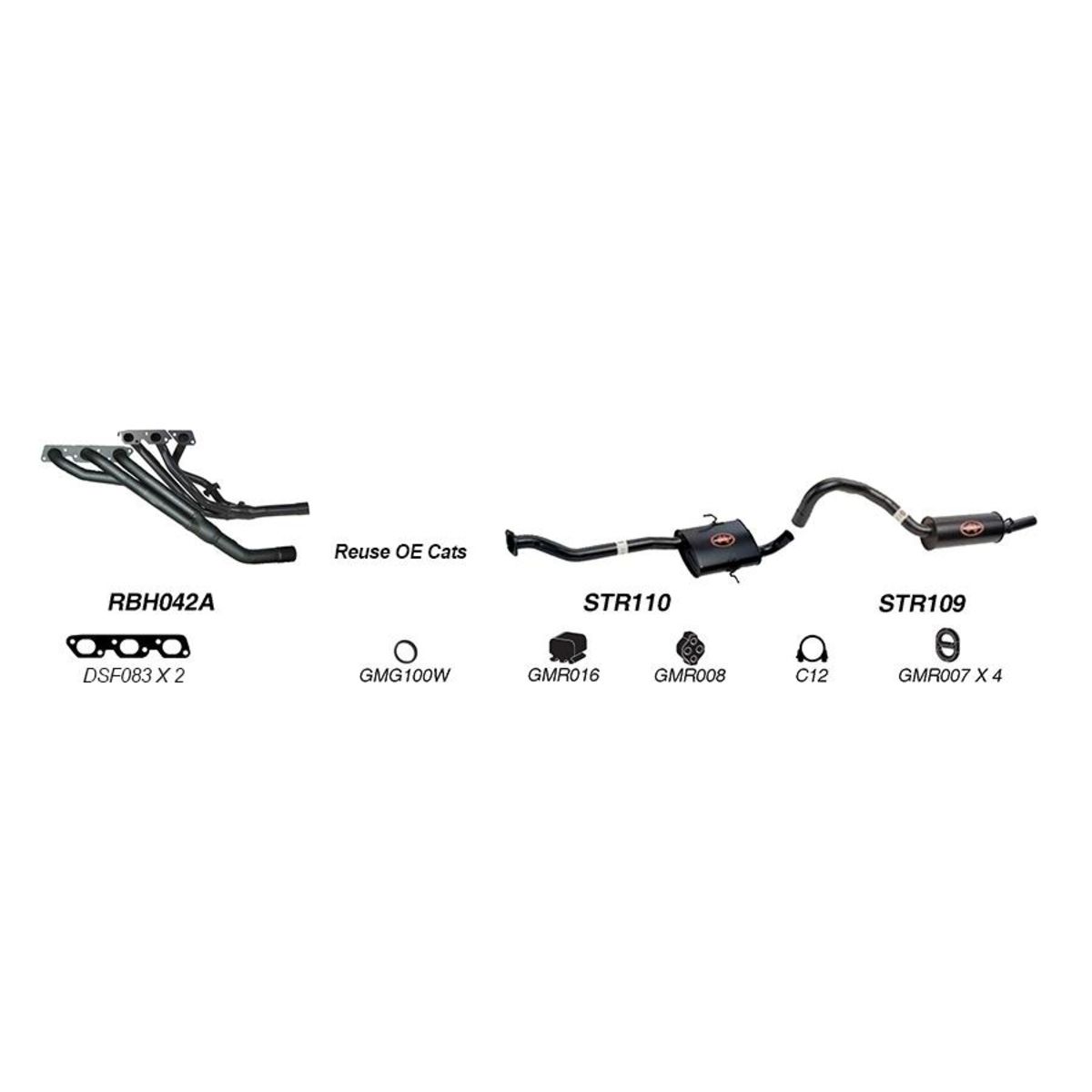 Redback Sports System to suit Holden Commodore (01/1995 - 01/2000)