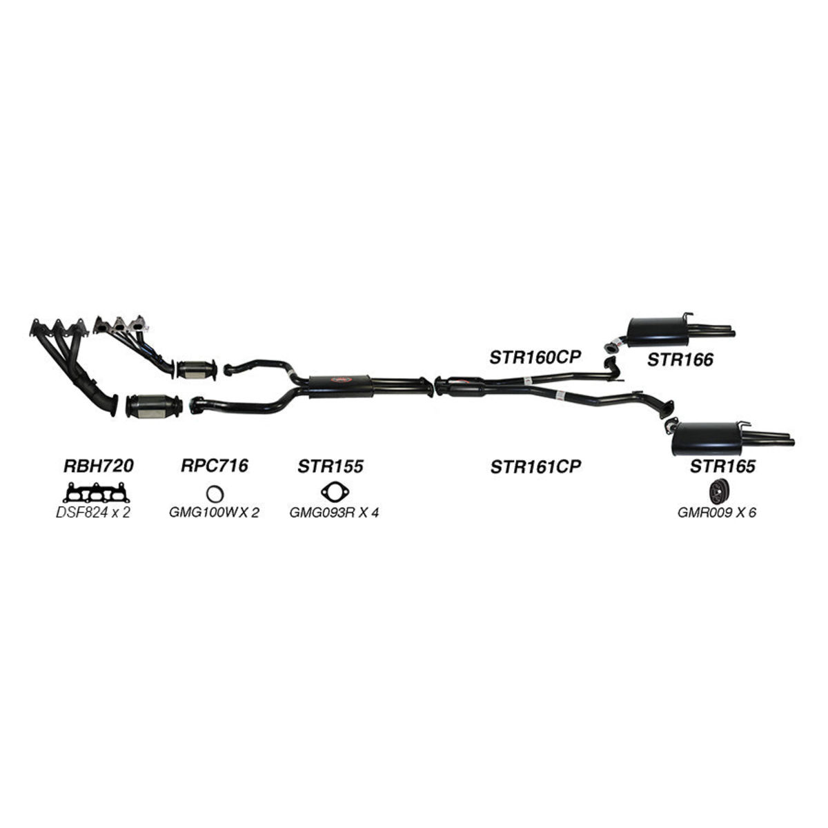 Redback Sports System to suit Holden Commodore (01/2007 - on)