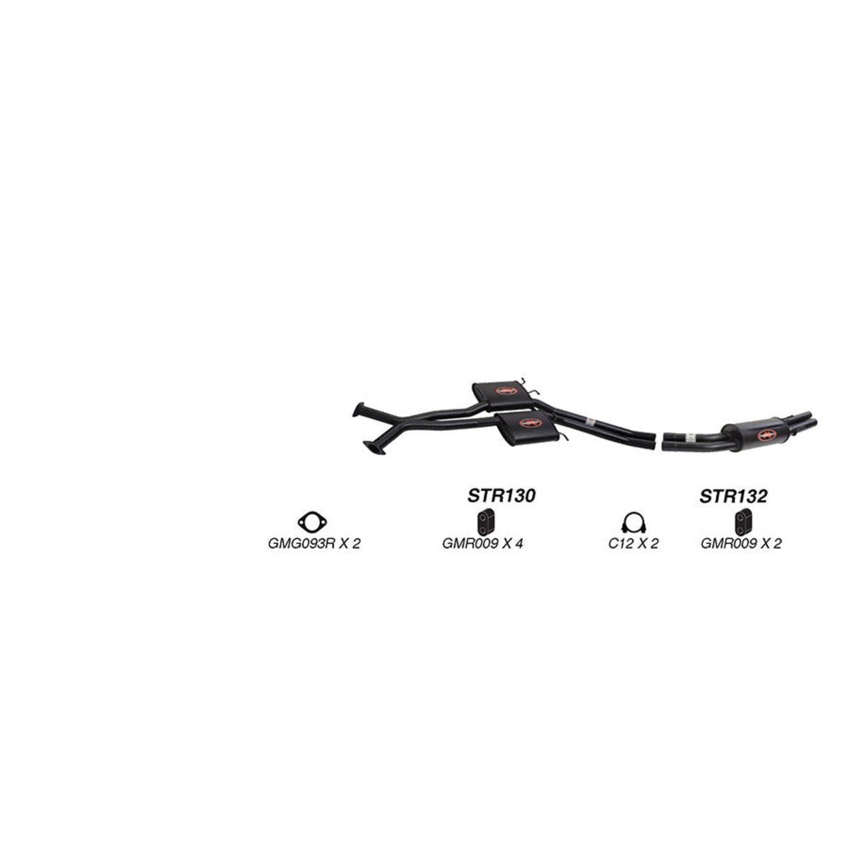 Redback Sports System to suit Holden Monaro (01/2001 - 01/2004), HSV Coupe (12/2001 - 2004), GTO (03/2001 - 08/2003), GTS (03/2001 - 09/2004)