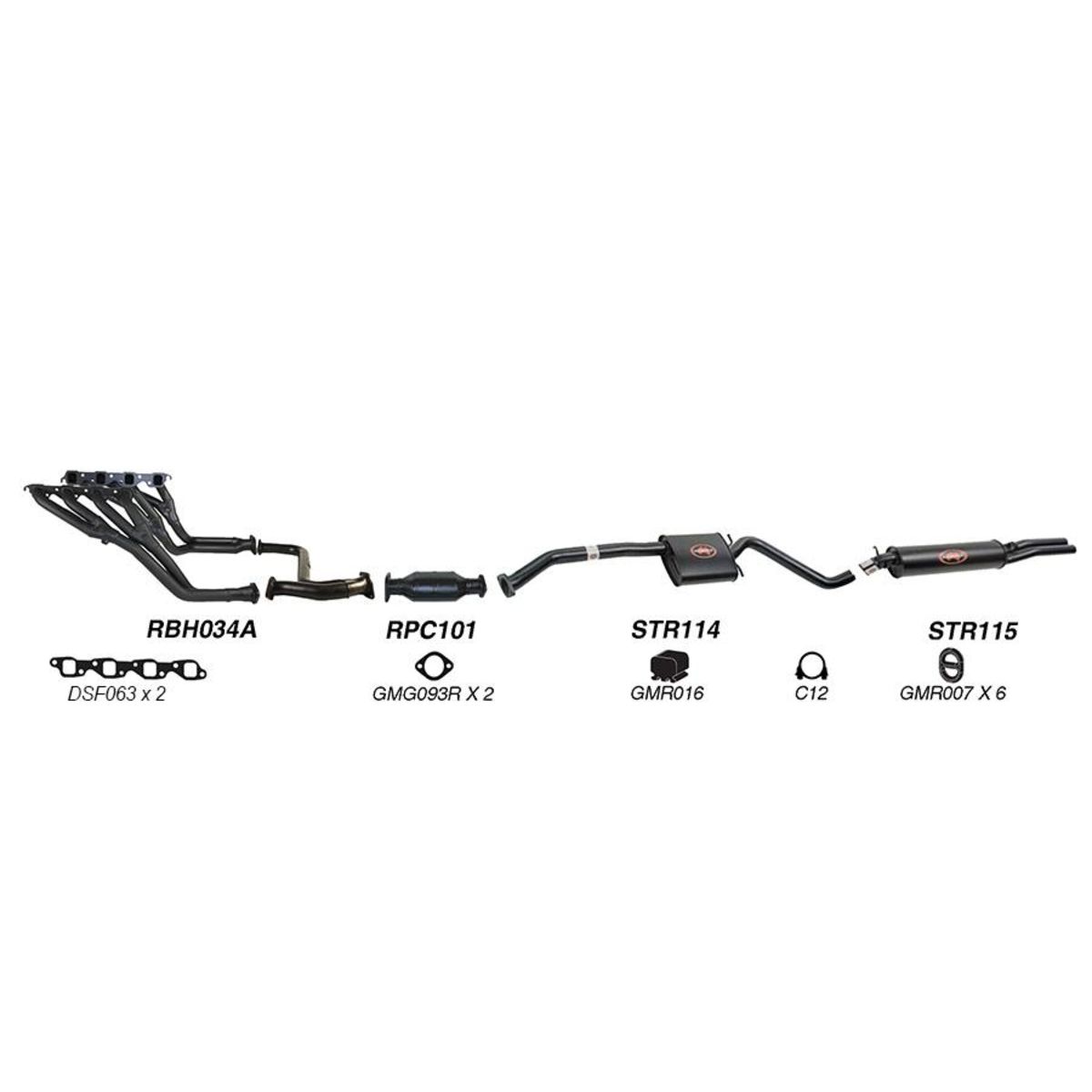 Redback Sports System to suit Holden Caprice (01/1990 - 01/1999), Statesman (01/1990 - 01/1999)