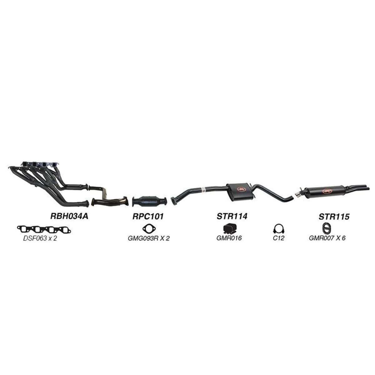 Redback Sports System to suit Holden Caprice (01/1990 - 01/1999), Statesman (01/1990 - 01/1999)