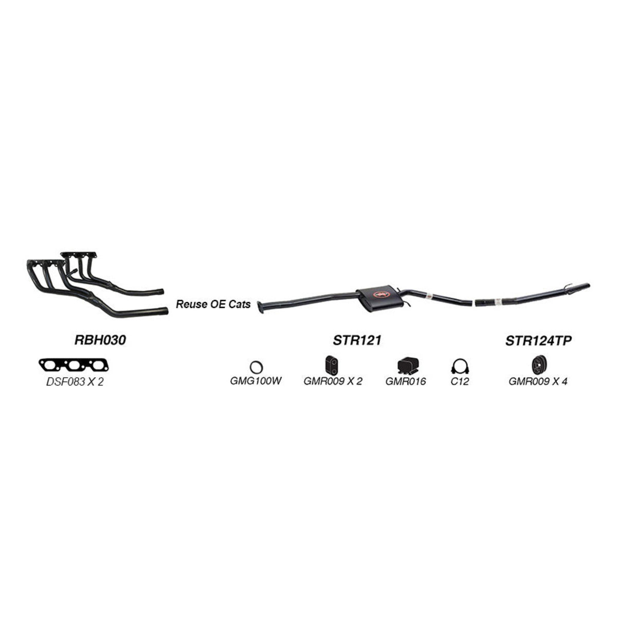 Redback Sports System to suit Holden Caprice (01/1999 - 01/2004), Statesman (01/1999 - 01/2004)