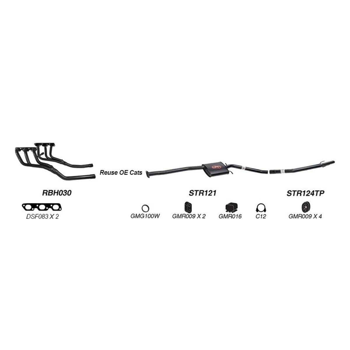 Redback Sports System to suit Holden Caprice (01/1999 - 01/2004), Statesman (01/1999 - 01/2004)