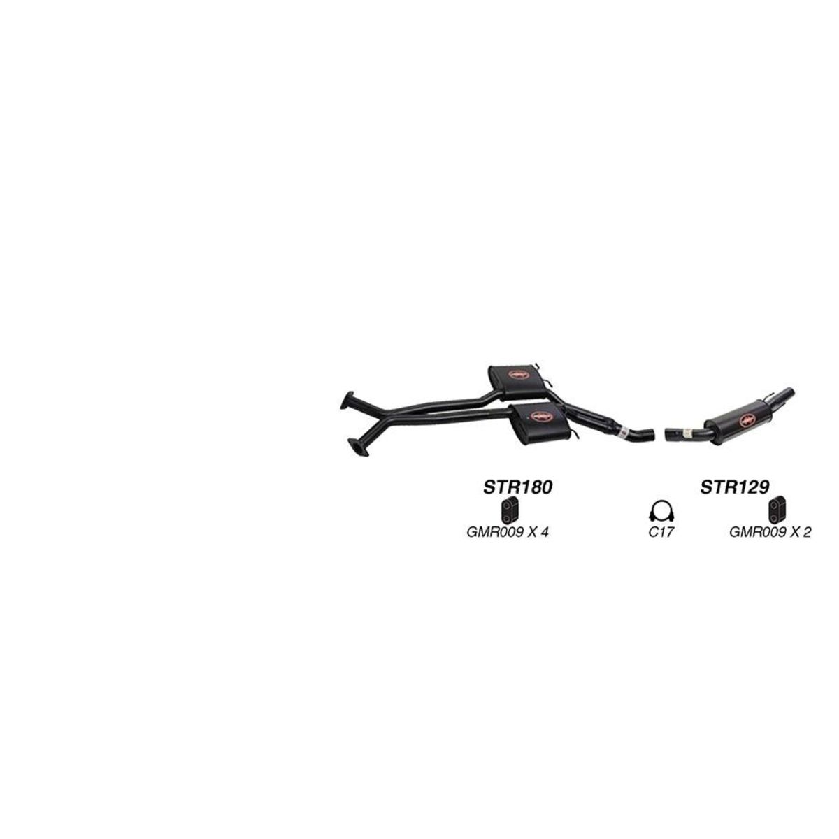 Redback Sports System to suit Holden Caprice (01/2004 - 01/2006), Statesman (01/2004 - 01/2006)