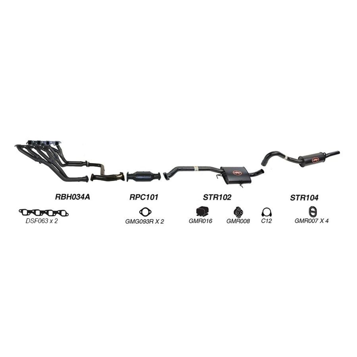 Redback Sports System to suit Holden Calais (01/1995 - 01/1997), Commodore (01/1995 - 01/1997)