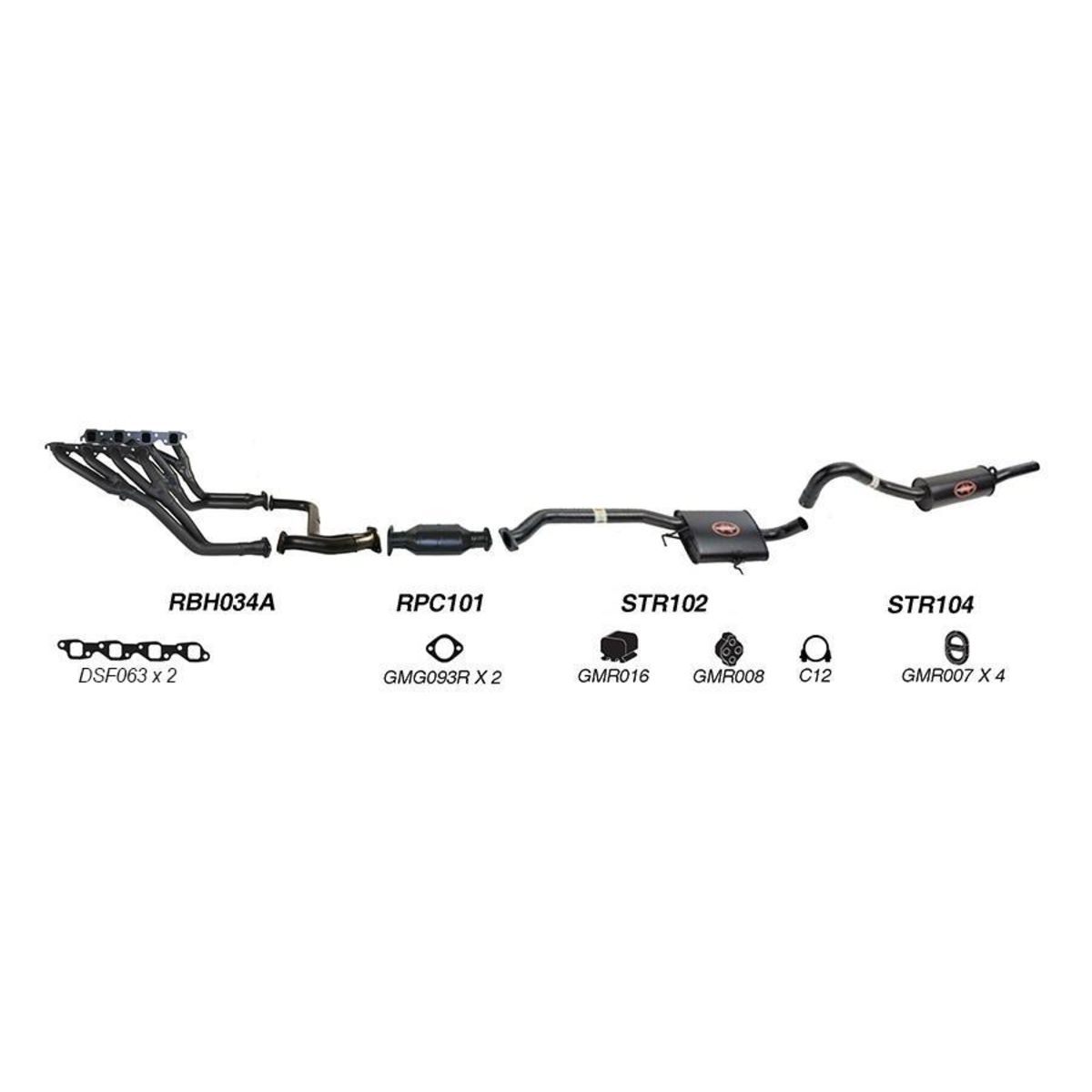 Redback Sports System to suit Holden Calais (01/1995 - 01/1997), Commodore (01/1995 - 01/1997)