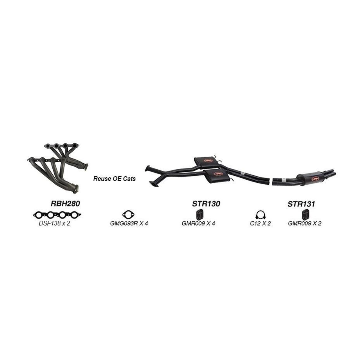 Redback Sports System to suit Holden Calais (01/2004 - 01/2006), Commodore (01/2004 - 2006)