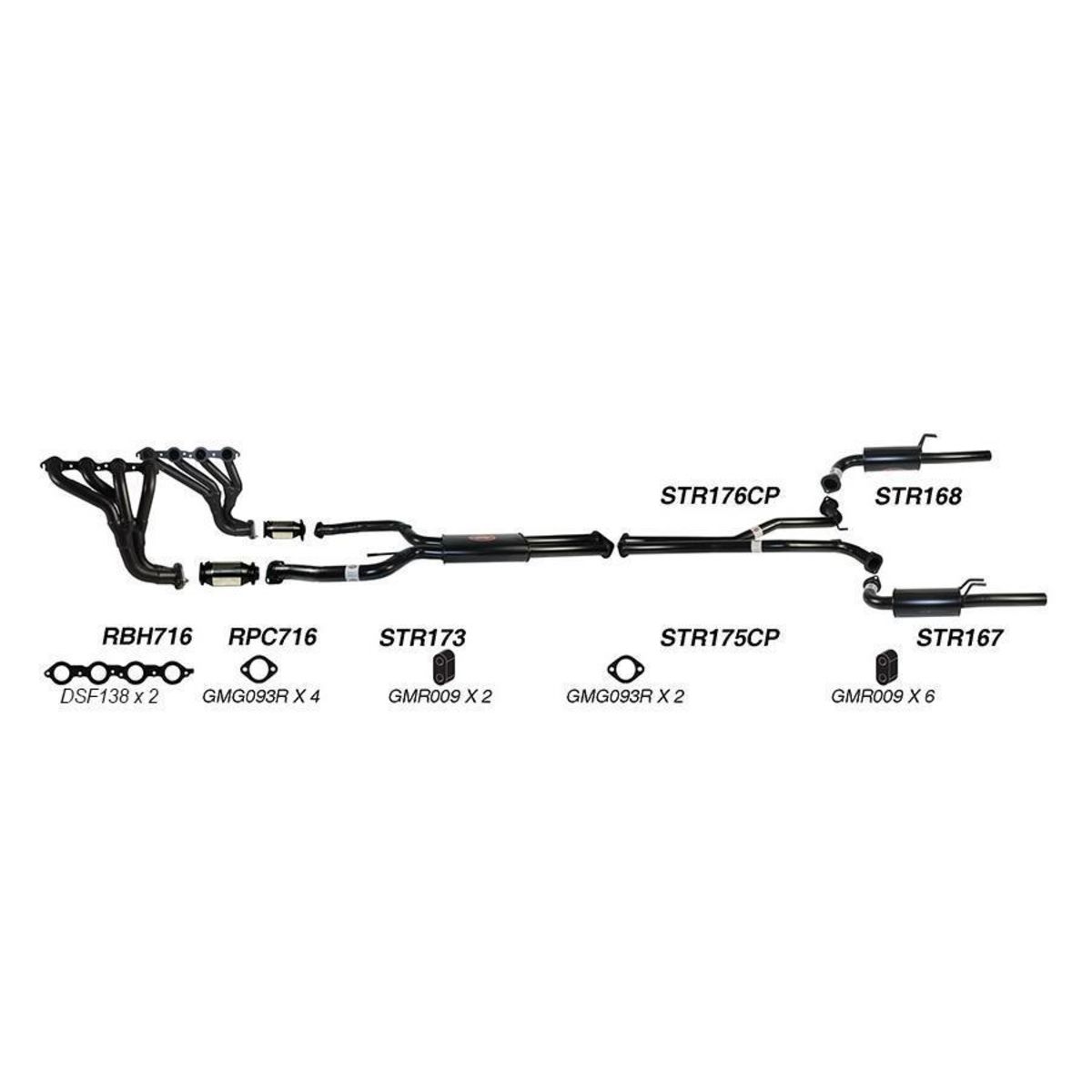 Redback Sports System to suit Holden Commodore (01/2007 - 2016)