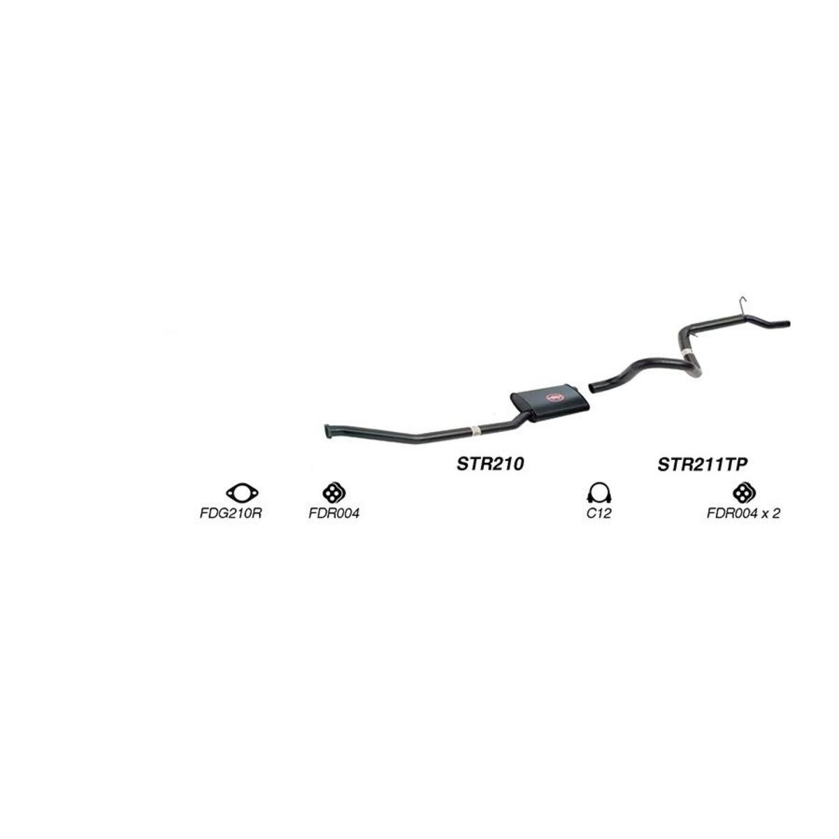 Redback Sports System to suit Ford Fairmont (01/1992 - 09/2002), Falcon (01/1992 - 09/2002)