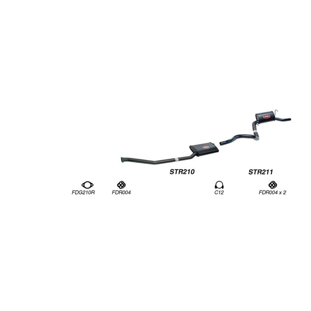 Redback Sports System to suit Ford Fairmont (01/1992 - 09/2002), Falcon (01/1992 - 09/2002)