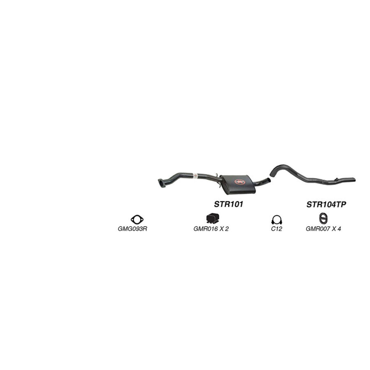 Redback Sports System to suit Holden Calais (01/1986 - 01/1988), Commodore (01/1986 - 01/1988)