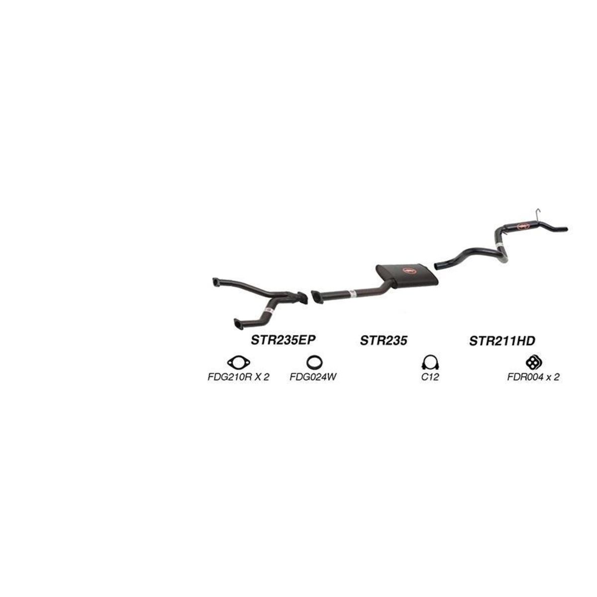 Redback Sports System to suit Ford Fairmont (01/1991 - 09/2002), Falcon (01/1991 - 09/2002)