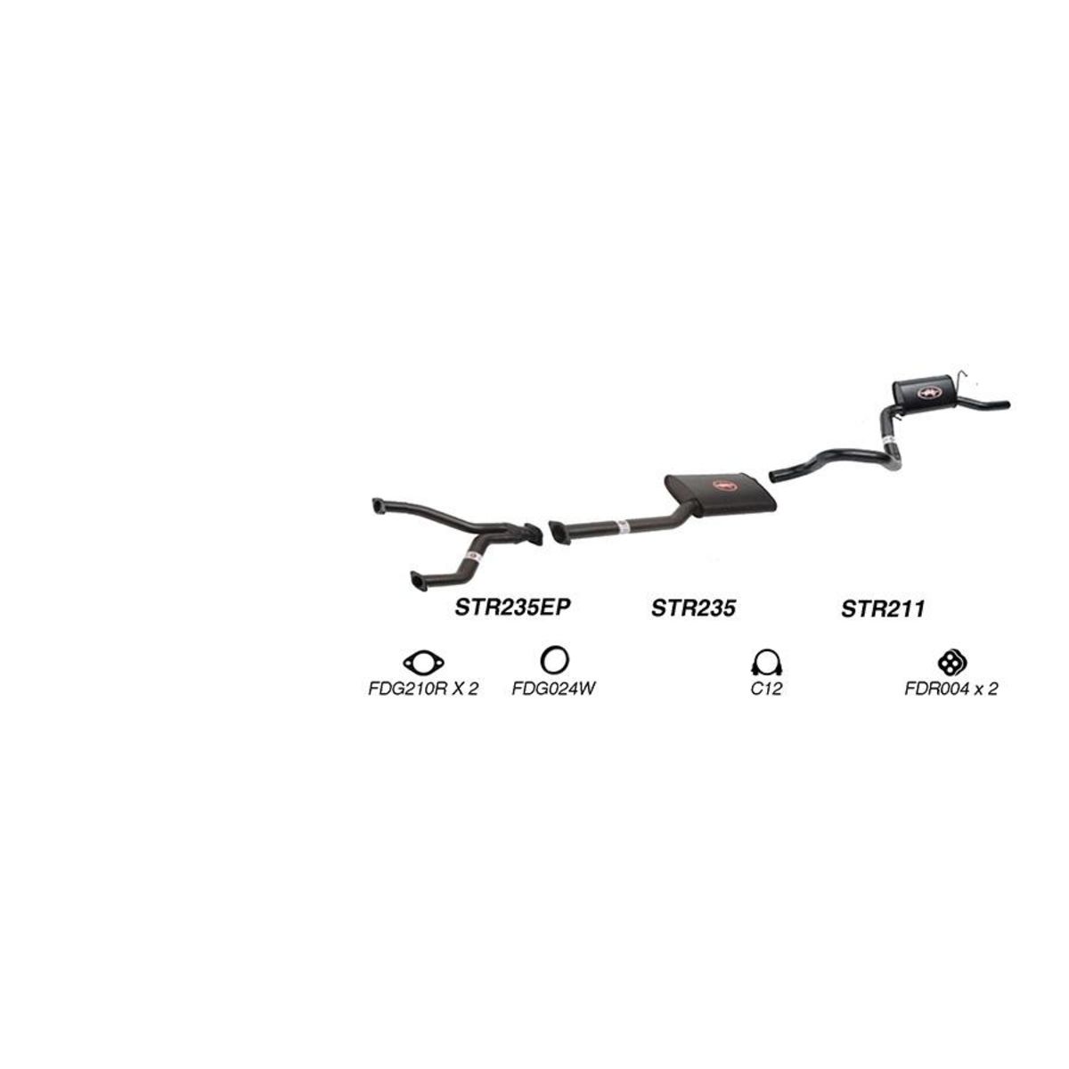 Redback Sports System to suit Ford Fairmont (01/1991 - 09/2002), Falcon (01/1991 - 09/2002)