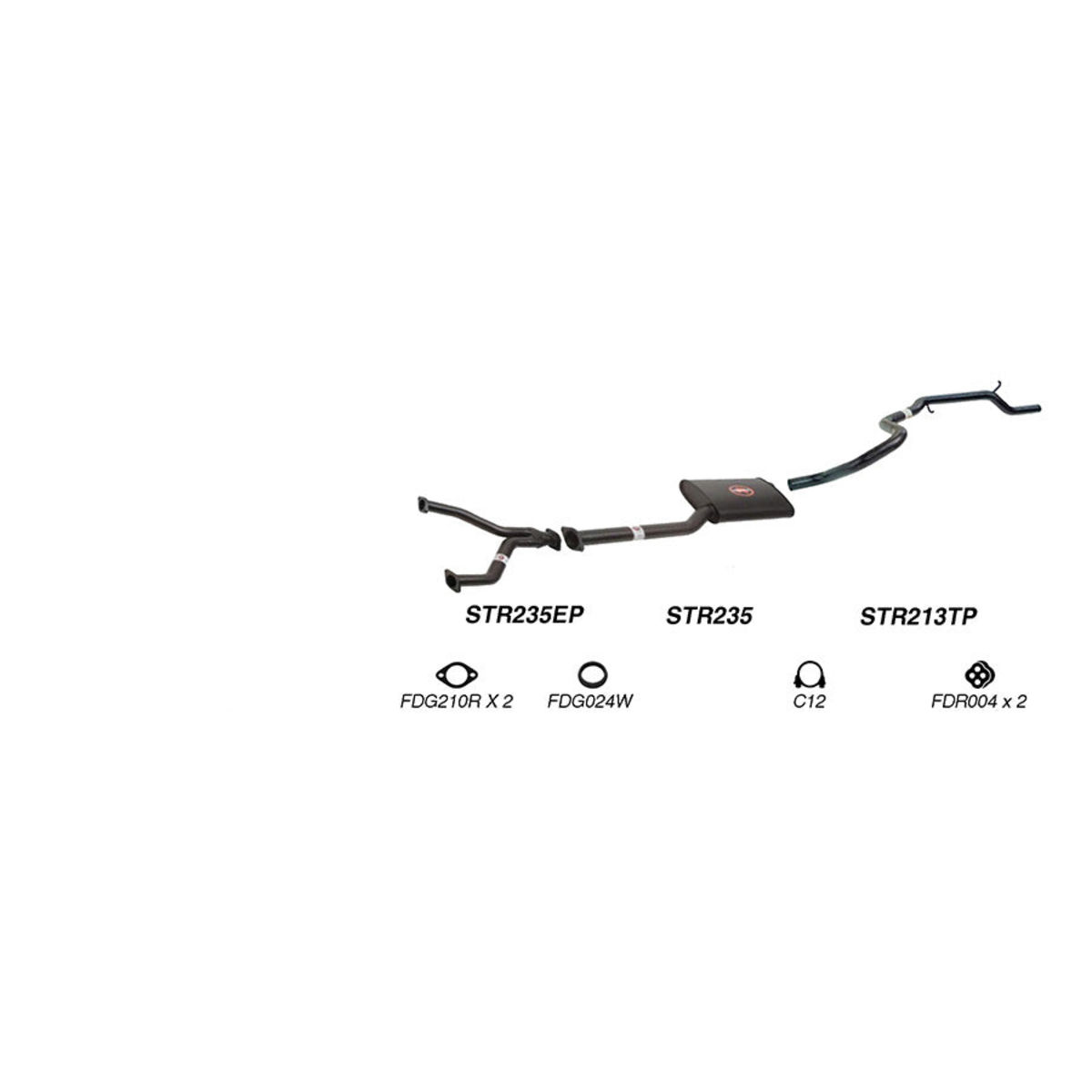 Redback Sports System to suit Ford Fairmont (01/1992 - 01/2000), Falcon (01/1992 - 01/1998)