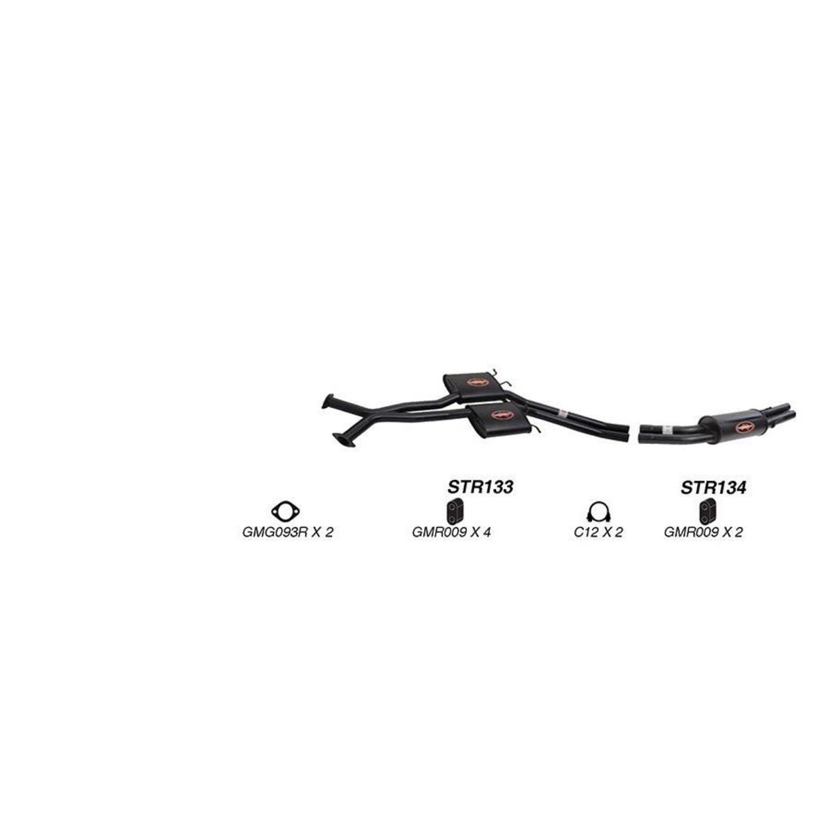 Redback Sports System to suit Holden Commodore (01/1997 - 2007), HSV Avalanche (01/2004 - 01/2006), Maloo (03/2001 - 09/2007), Maloo R8 (03/2001 - 2007), Senator (09/1997 - 2000)