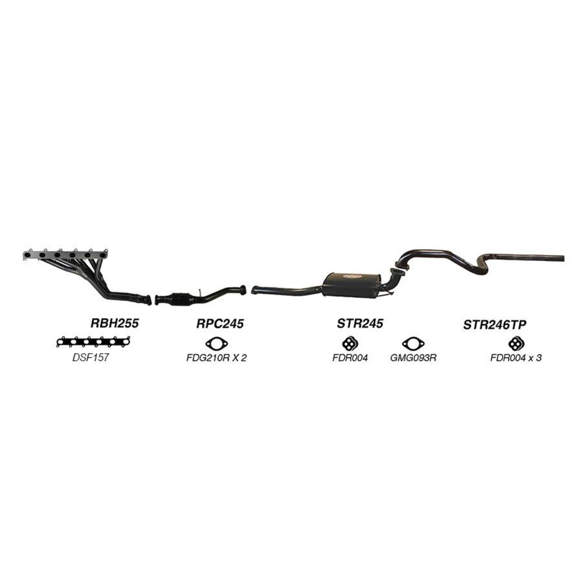 Redback Sports System to suit Ford Fairmont (01/2002 - 01/2005), Falcon (01/2002 - 01/2005)