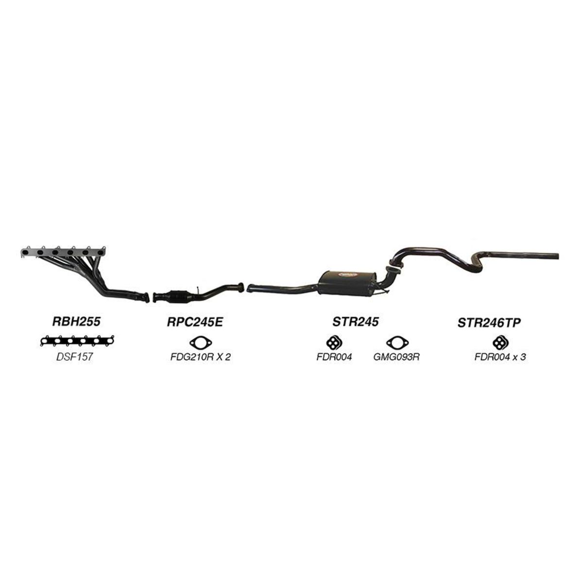 Redback Sports System to suit Ford Fairmont (01/2005 - 01/2008), Falcon (01/2005 - 01/2008)