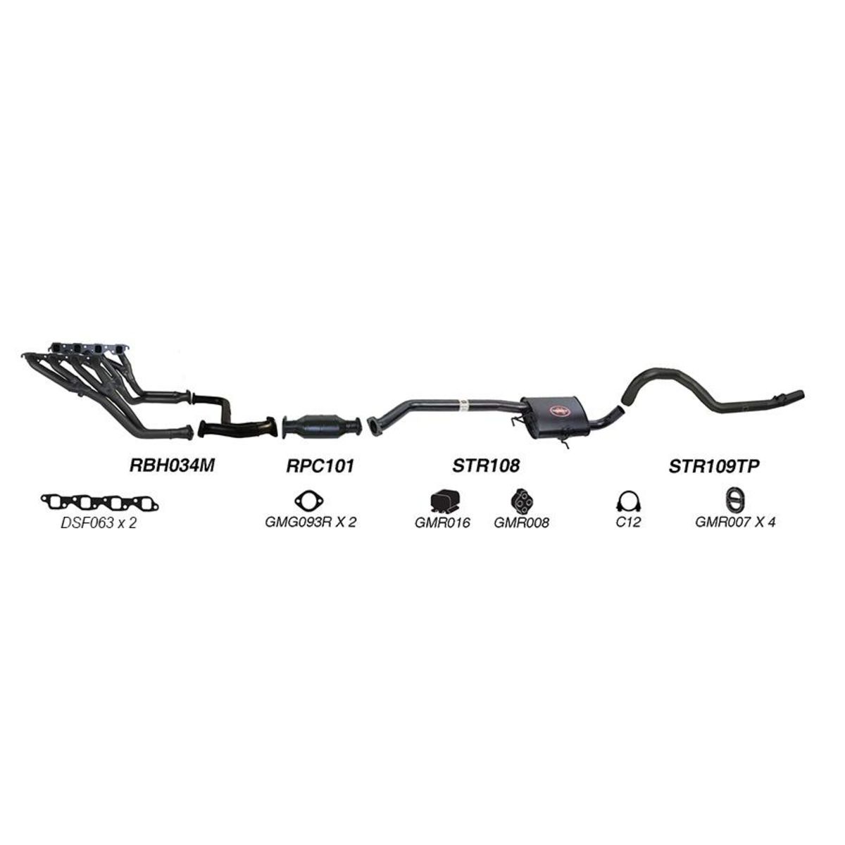 Redback Sports System to suit Holden Commodore (01/1988 - 01/1995)