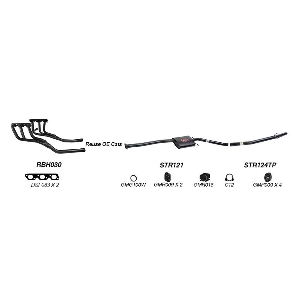 Redback Sports System to suit Holden Commodore (01/1997 - 01/2004)