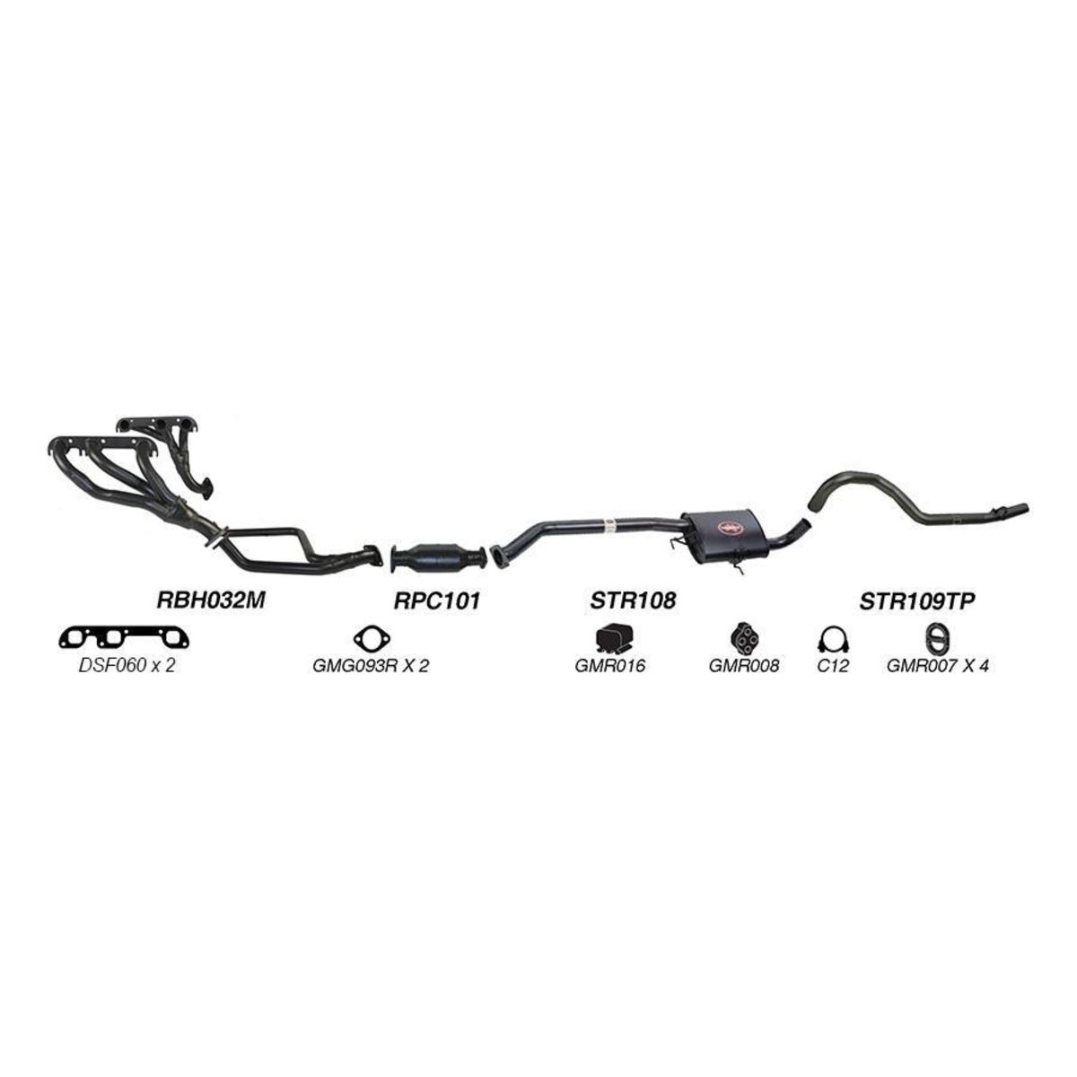 Redback Sports System to suit Holden Commodore (01/1988 - 01/1995)