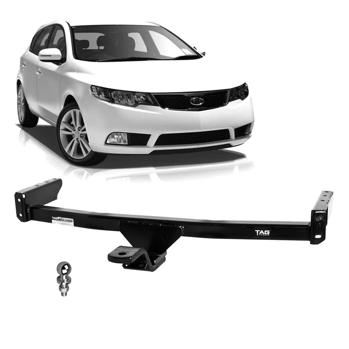 TAG Light Duty Towbar to suit KIA Cerato (10/2010 - 04/2013) - No Wiring Harness