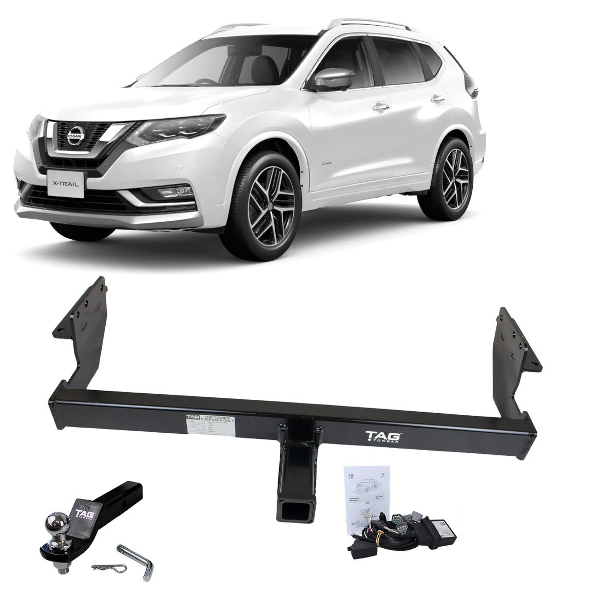TAG Heavy Duty Towbar to suit Nissan X-TRAIL (12/2013 - on) - Direct Fit Digital Wiring Harness