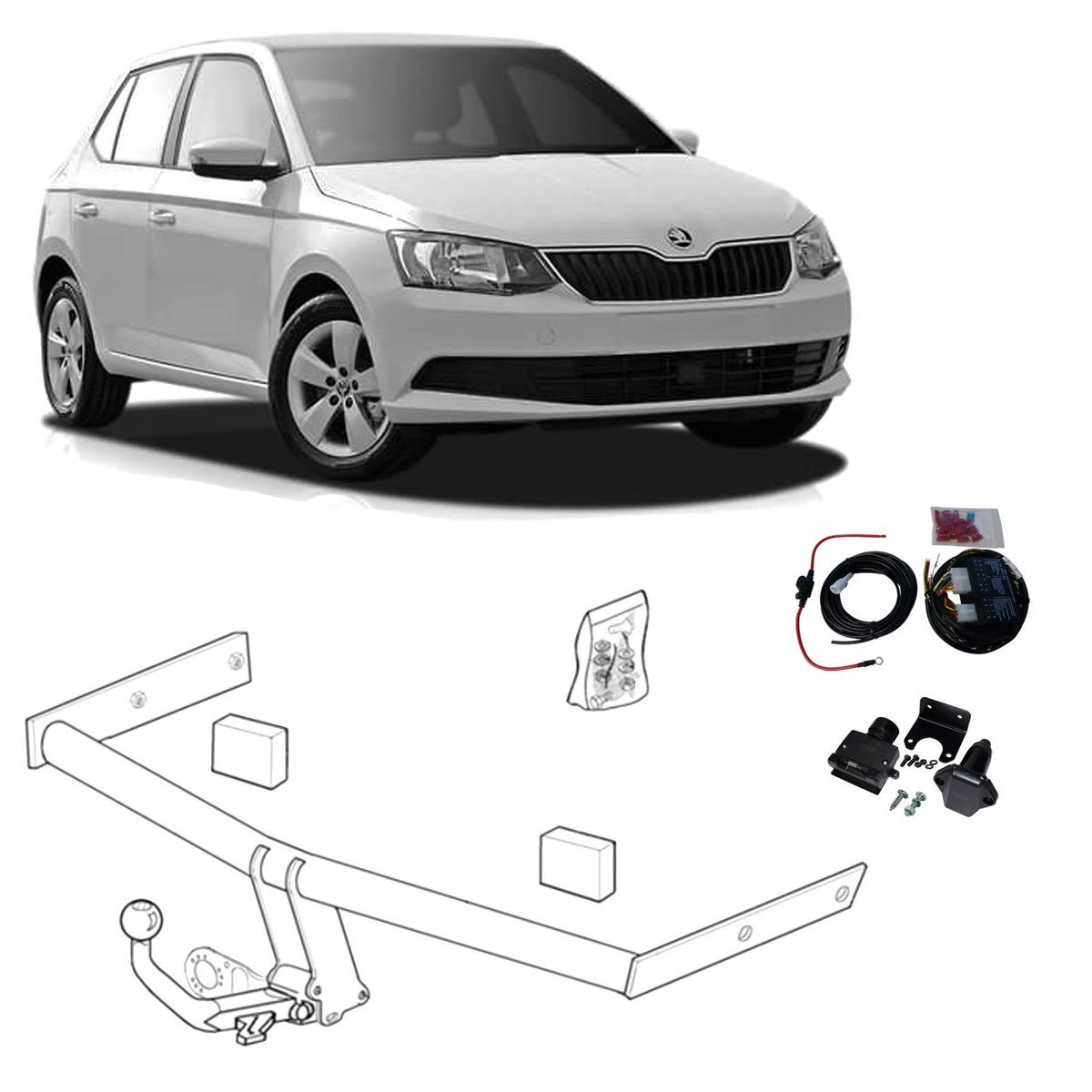 Brink Towbar to suit Skoda Fabia (03/2010 - 06/2015)