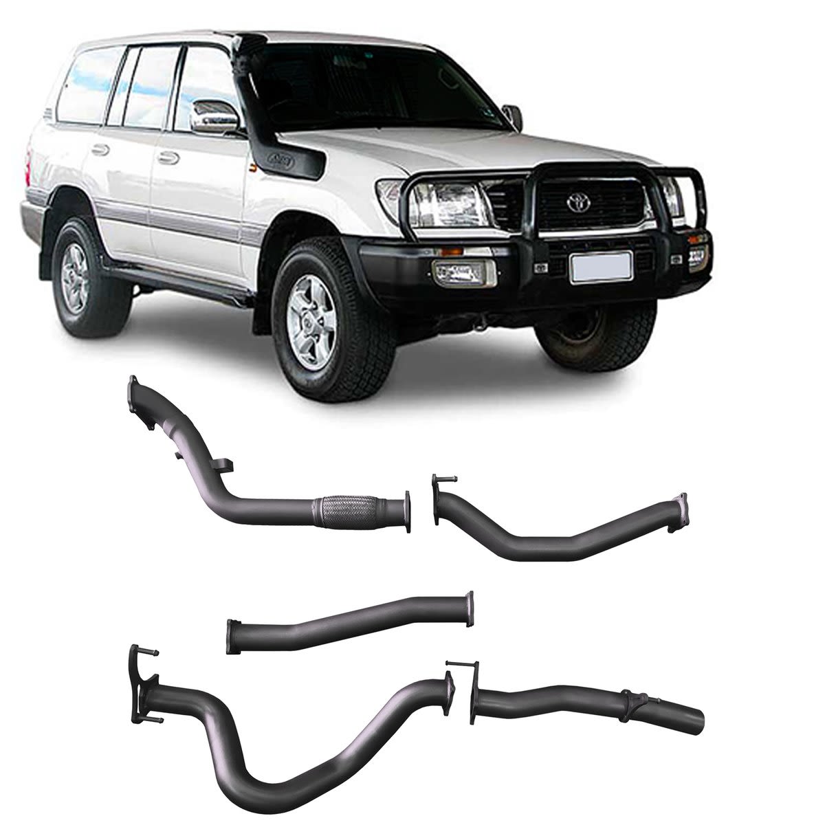 Redback Extreme Duty Exhaust to suit Toyota Landcruiser 100 Series 4.2L (10/2000 - 10/2007)