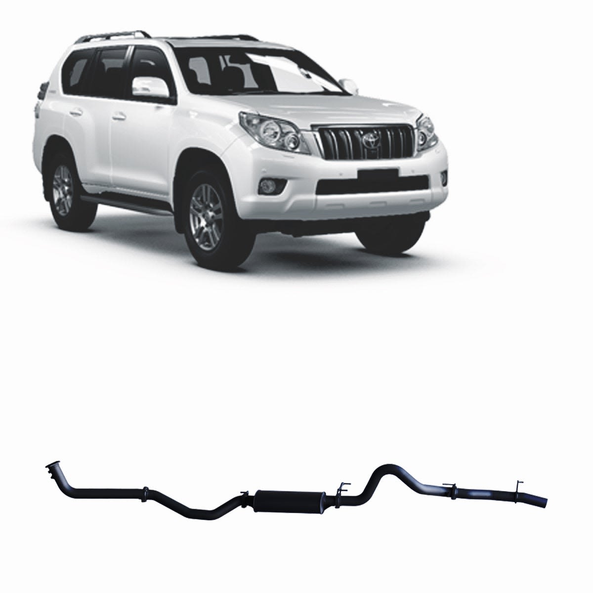 Redback Extreme Duty Exhaust to suit Toyota Prado 150 Series 2.8L (08/2015 - on)
