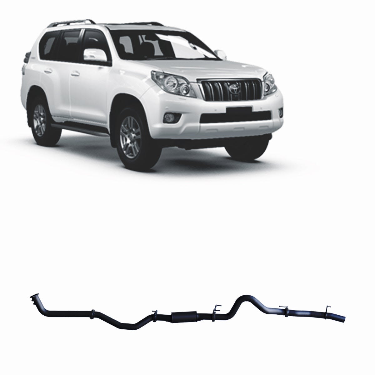 Redback Extreme Duty Exhaust to suit Toyota Prado 150 Series 2.8L (08/2015 - on)