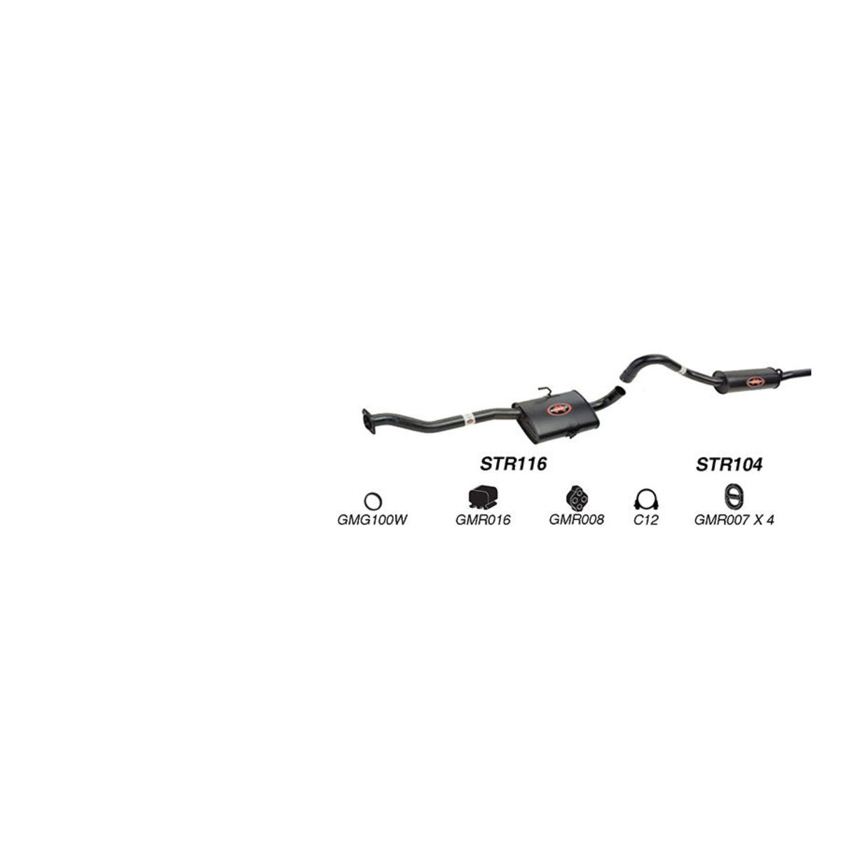 Redback Exhaust System for Holden Calais (01/1995 - 01/1997), Commodore (01/1995 - 01/1997)