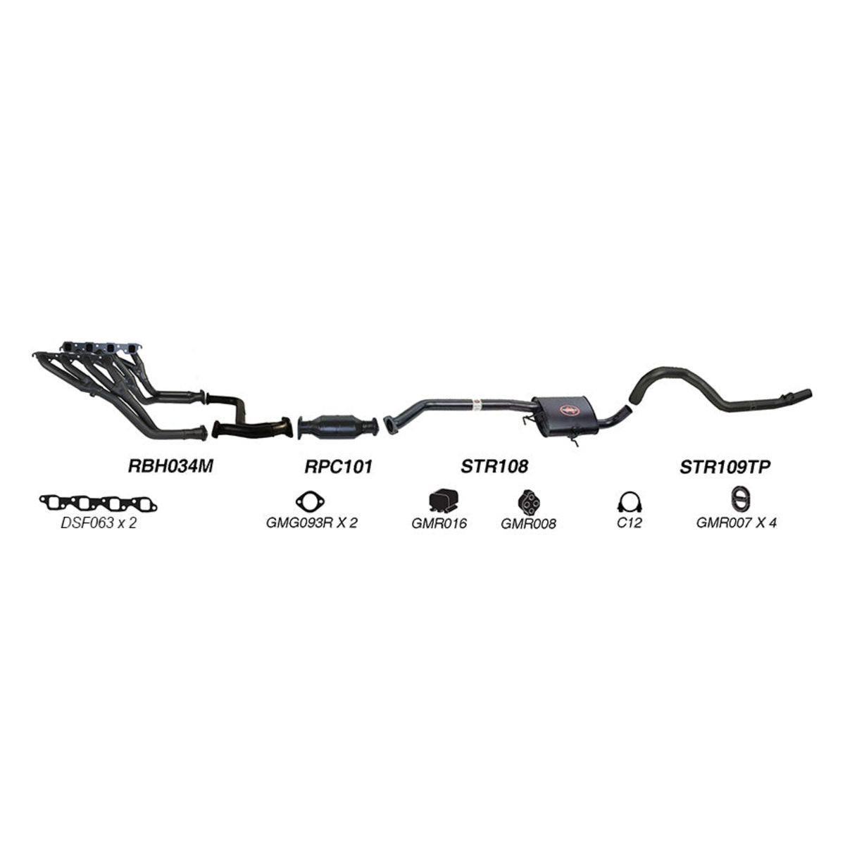 Redback Exhaust System for Holden Commodore (01/1991 - 1995)