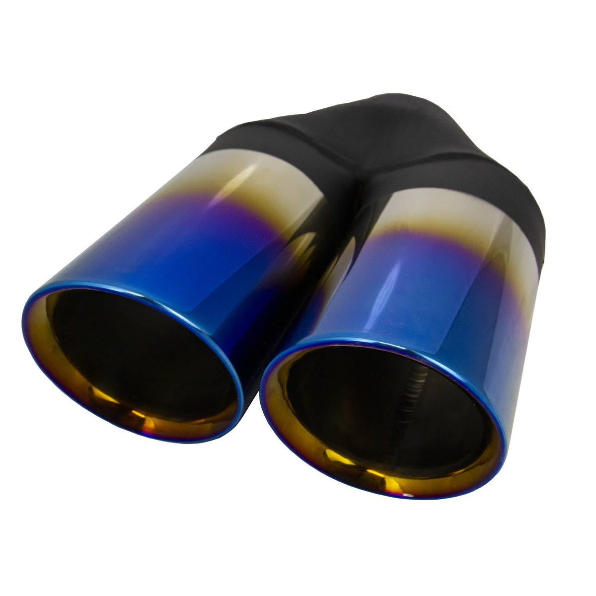 EVIL ENERGY Universal Stainless Steel Burnt Exhaust Tips 15 Length Exhaust  Muffler