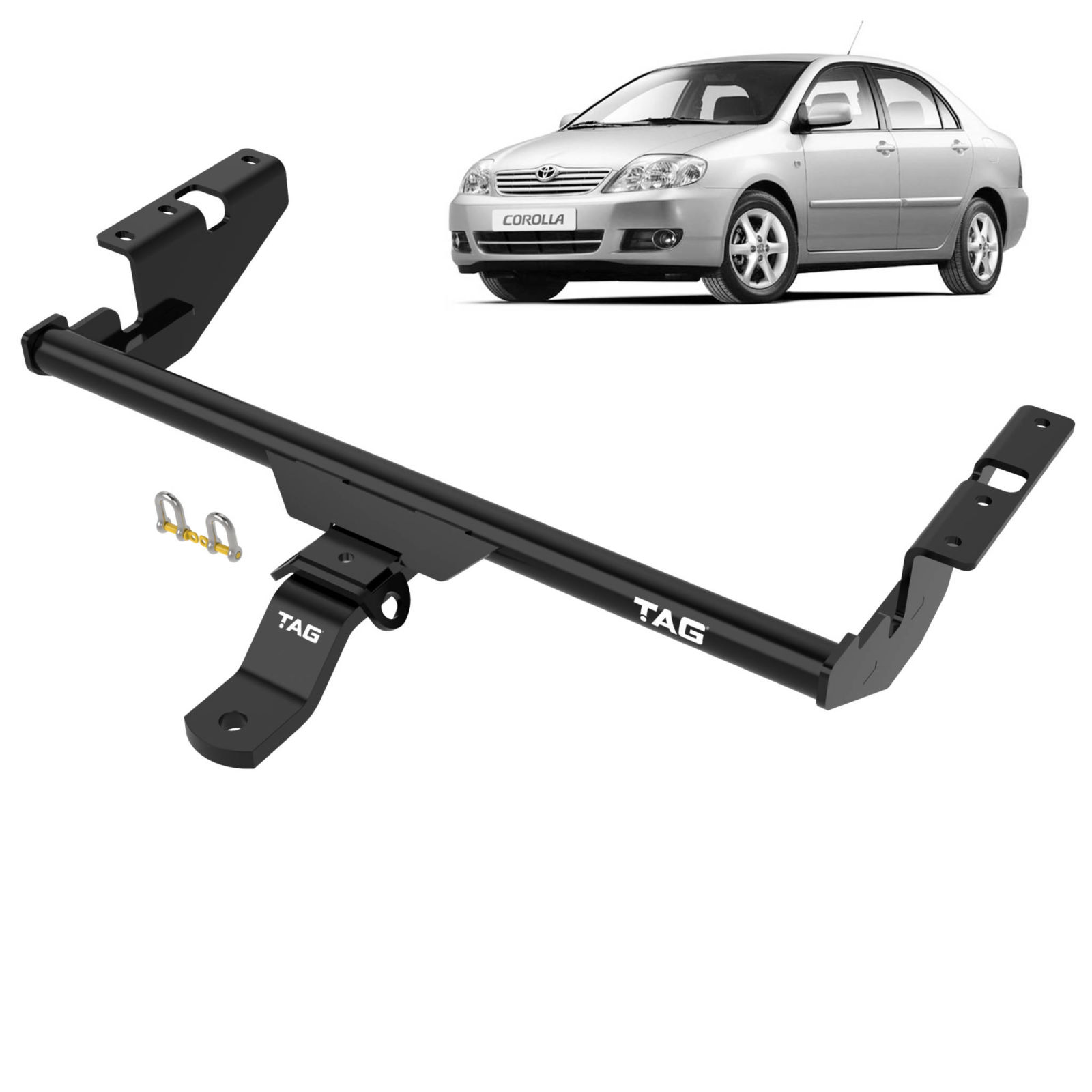 TAG Standard Duty Towbar for Toyota Corolla (12/2001 - 2007), Toyota Corolla (12/2001 - 05/2007)