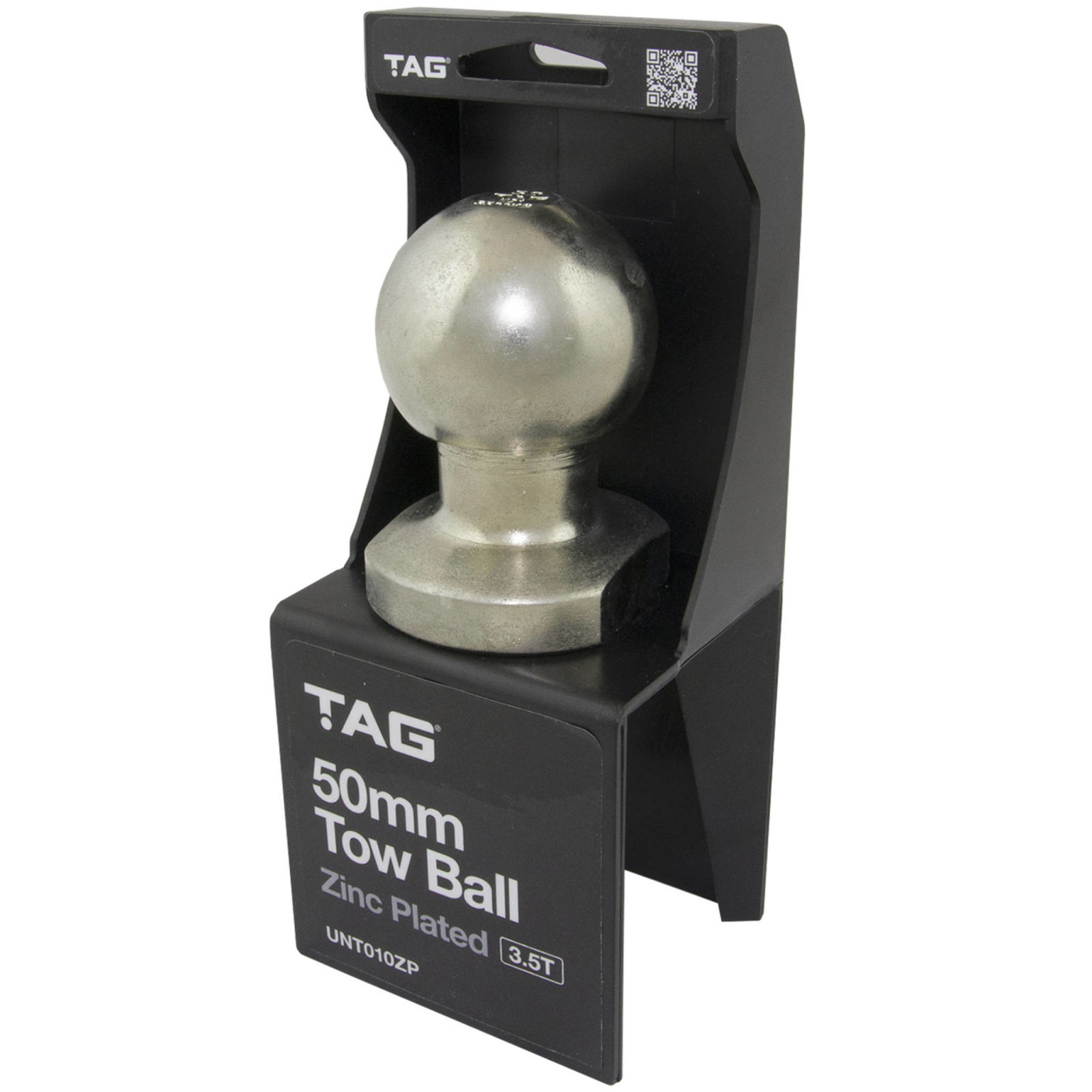 TAG Zinc Plated Tow Ball - 50mm, 3.5 tonne